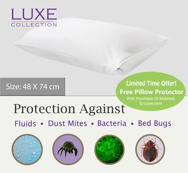 Free Pillow Protector With Purchase Of Mattress Encasement