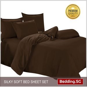 Queen Size Bedsheet Set Brown