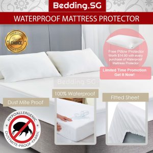 Waterproof Mattress Protector Free Pillow Protector Promotion