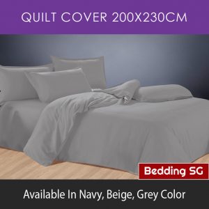 quilt cover grey