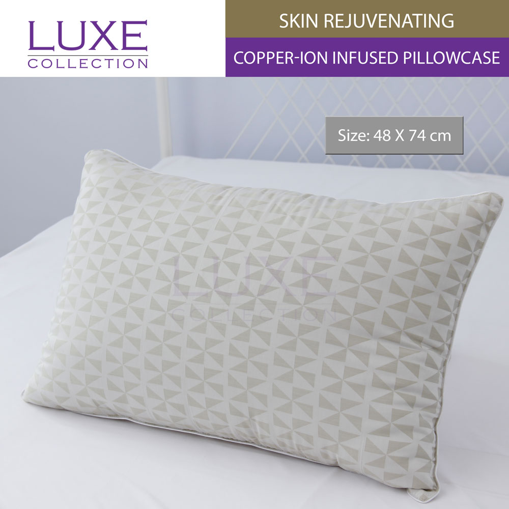 Copper Pillowcase Skin Rejuvenating Copper Ion Infused Pillowcase