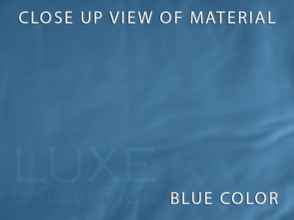 Egyptian Cotton Bedsheet Closeup View Blue Color