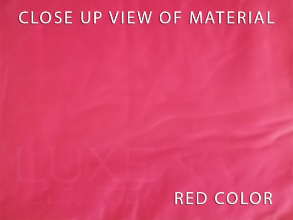 Egyptian Cotton Bedsheet Closeup View Red Color