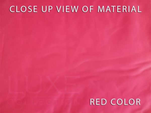 Egyptian Cotton Bedsheet Closeup View Red Color