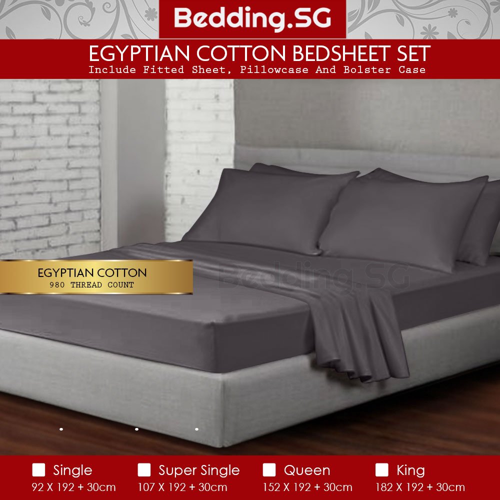 Egyptian Cotton Bedsheet Set Queen Size Premium Cotton Sheets