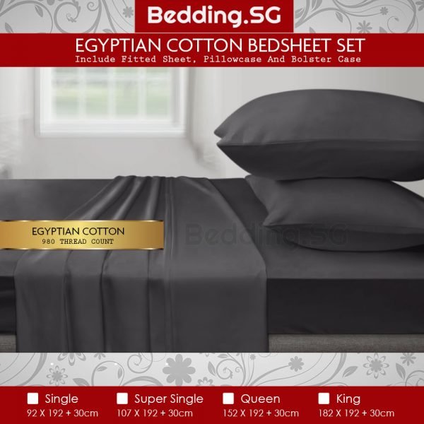 EGYPTIAN COTTON BEDSHEET SET SINGLE SIZE - Image 6