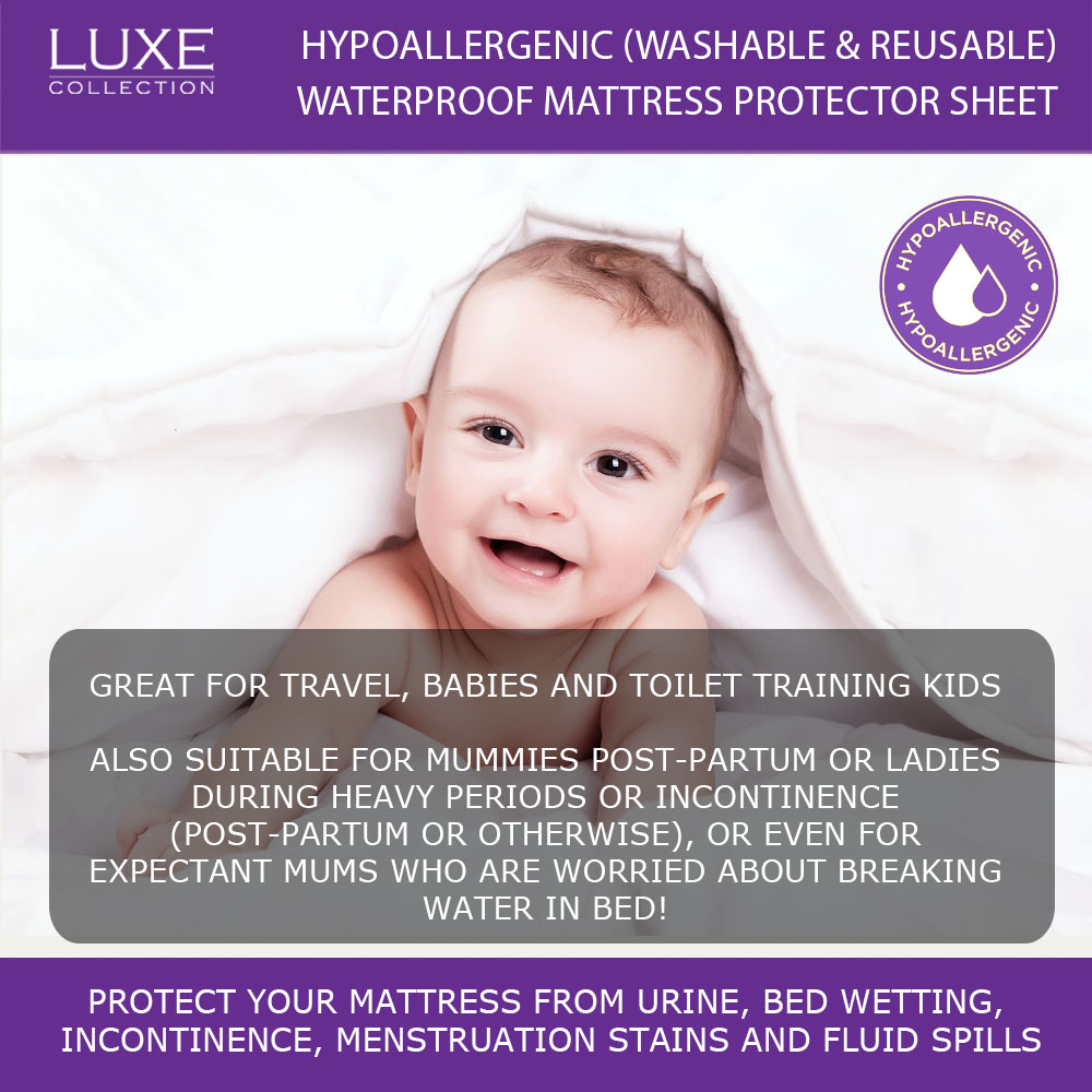 Hypoallergenic Waterproof Mattress Protector Sheets Baby