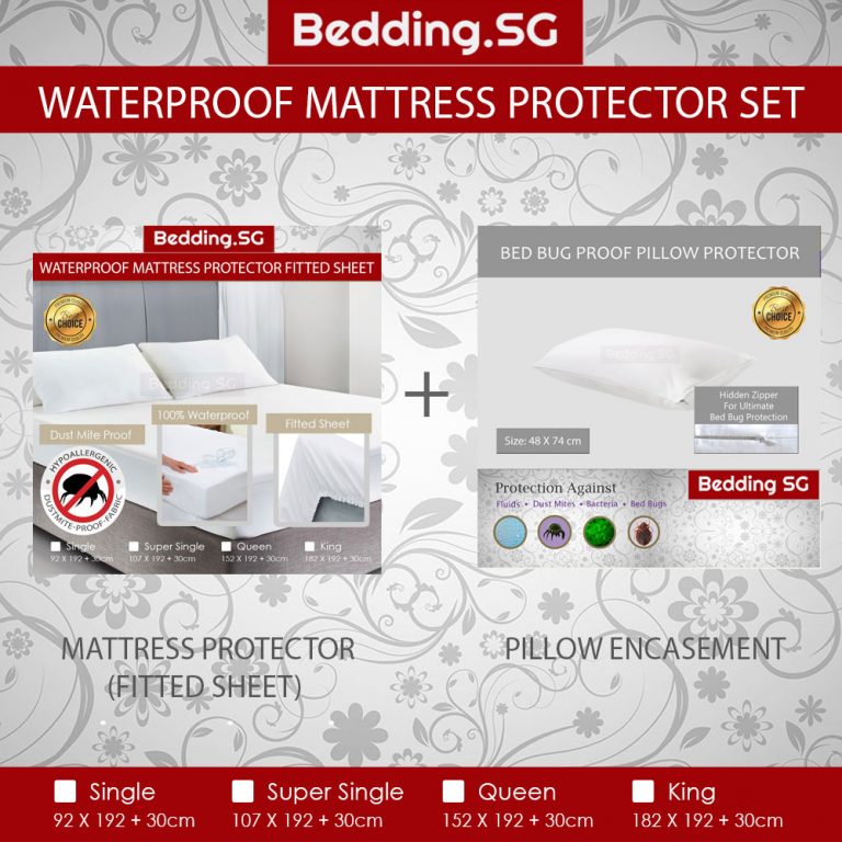 Waterproof Mattress Protector Mattress Protectors Bedding SG