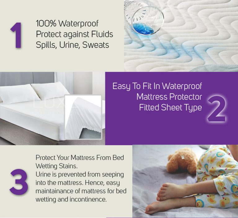 Waterproof Mattress Protector Mattress Protectors Bedding SG