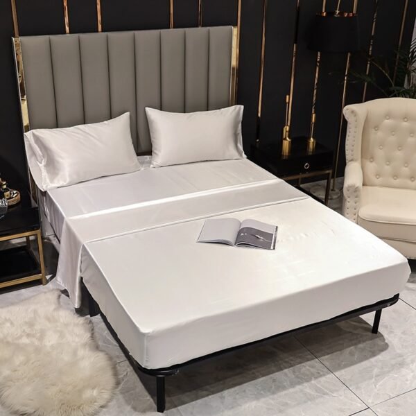 Satin Bedsheet - Feel Like Silk Bed Sheets - Image 7
